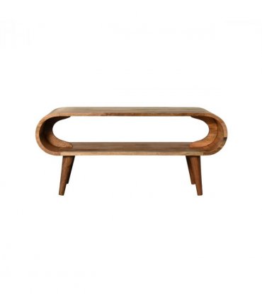 Artisan Furniture Solid wood Amaya Nordic Style Oak-ish Coffee Table, Beige