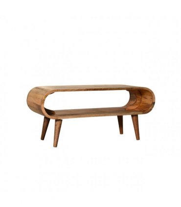 Artisan Furniture Solid wood Amaya Nordic Style Oak-ish Coffee Table, Beige