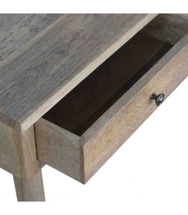 Artisan Furniture Solid Wood Hallway 2 Drawer Console Table, Brown