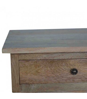 Artisan Furniture Solid Wood Hallway 2 Drawer Console Table, Brown