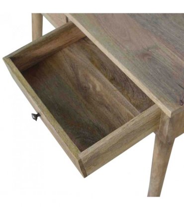 Artisan Furniture Solid Wood Hallway 2 Drawer Console Table, Brown