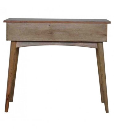 Artisan Furniture Solid Wood Hallway 2 Drawer Console Table, Brown
