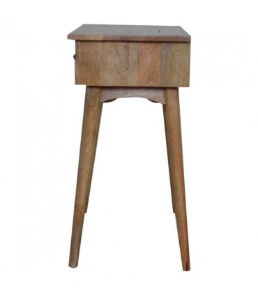 Artisan Furniture Solid Wood Hallway 2 Drawer Console Table, Brown