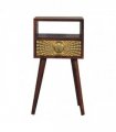 Artisan Furniture Solid Wood Eden Mini Bedside, Brown, 1Drawer