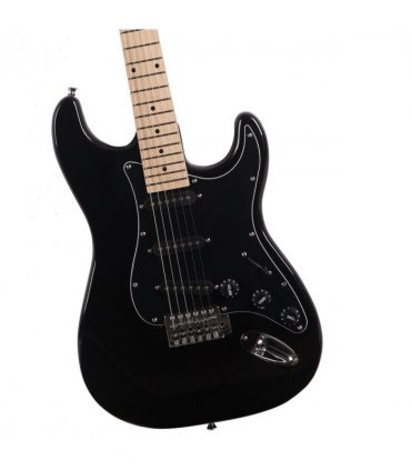 GST Stylish Electric Guitar Kit with Black Pickguard Black