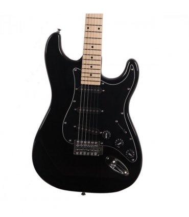 GST Stylish Electric Guitar Kit with Black Pickguard Black
