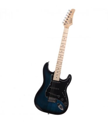 GST Stylish Electric Guitar Kit with Black Pickguard Dark Blue