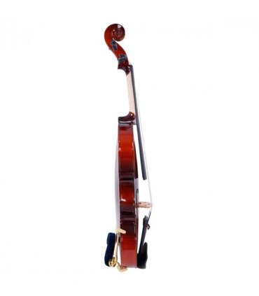 【】GV100 4/4 Acoustic Violin Case Bow Rosin Strings Shoulder Rest  Natural