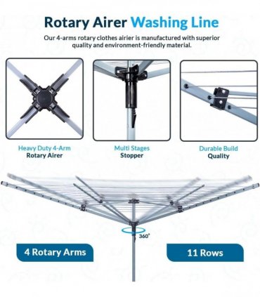 50M Rotary Airer Dryer Cover  Metal Spike