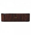 Artisan Furniture Solid Wood Chunky Chestnut Wall Mounted Console, 2 Doors, Dark Brown