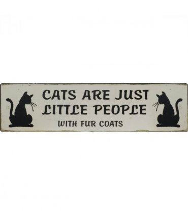 Artisan Furniture Cats Are Just Little People Plaque, Home Decor