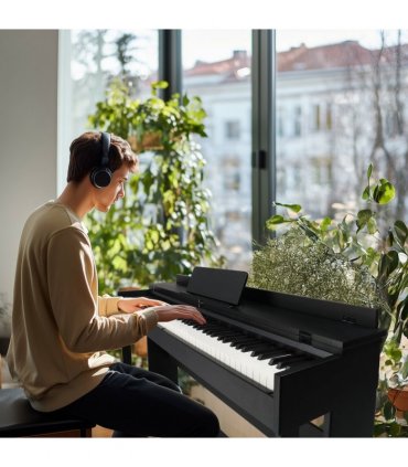 GDP-205S01 88 Keys Home Digital Piano Full Weighted Action Flip Type Keyboards with Furniture Stand, Power Adapter, Triple Pedals, Headphone，for All Experience Levels Black