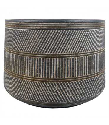 29cm x 43cm Large Maral Planter with Etching Composite Plant Pot