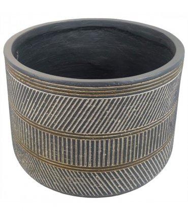 29cm x 43cm Large Maral Planter with Etching Composite Plant Pot