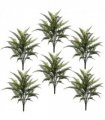 Pack of 6 x 78cm Fire Retardant Artificial Fern Foliage Branch