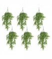 Pack of 6 x Hanging UV and Fire Resistant Artificial Forest Foliage Plant 81cm
