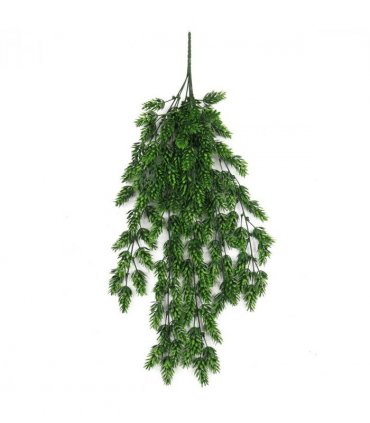 Pack of 6 x Hanging UV and Fire Resistant Artificial Clustered Fern Plant 128cm