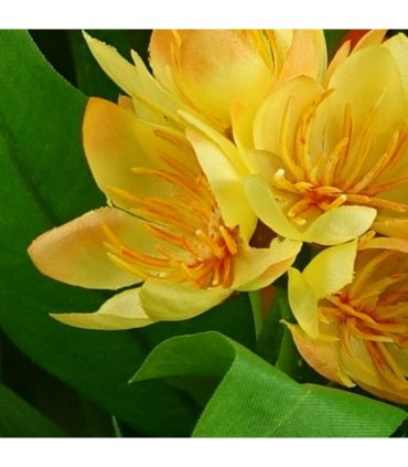 6x 18cm Artificial Freesia Plants in Assorted Colours Flowering