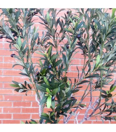 200cm XXL Artificial Olive Tree with Decorative Planter