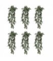 Pack of 6 x Hanging UV and Fire Resistant Artificial Angel Plant 76cm