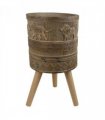 55cm x 29cm Jungle Planter with Legs Embossed Lion Elephant Large