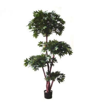 180cm Fire Retardant Lychee Ball Tree with 3774 Leaves and Natural Trunk