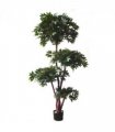 180cm Fire Retardant Lychee Ball Tree with 3774 Leaves and Natural Trunk