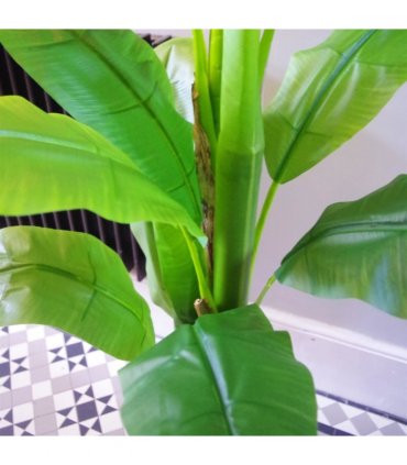 180cm Artificial Banana Tree Tropical Plant Copper Metal Planter