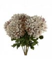 Pack of 6 x 75cm Extra Large Reflex Chrysanthemum - Mushroom