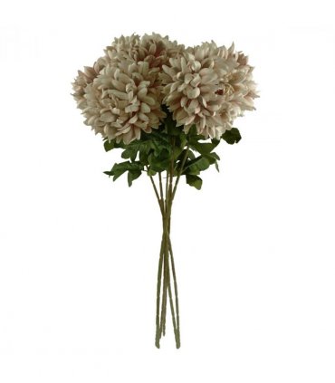 Pack of 6 x 75cm Extra Large Reflex Chrysanthemum - Mushroom