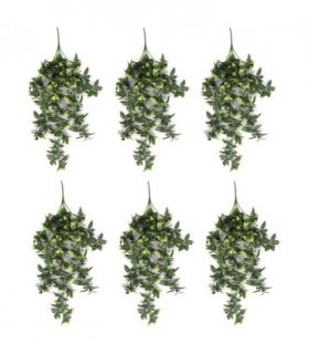 Pack of 6 x Hanging UV and Fire Resistant Artificial Pothos Plant 71cm