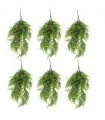 Pack of 6 x Hanging UV and Fire Resistant Artificial Green Pothos Plant 85cm