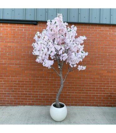 260cm XXL Artificial Cherry Blossom Tree with Decorative Planter