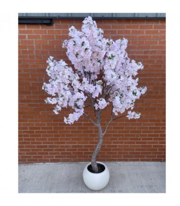 260cm XXL Artificial Cherry Blossom Tree with Decorative Planter