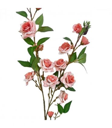 Pack of 6 x 90cm Artificial Pink Rose Stem
