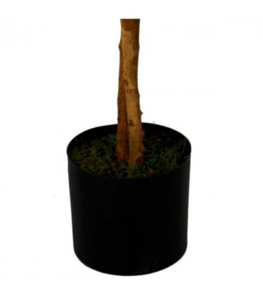 130cm Luxury Artificial Wisteria Tree White Flowers - Premium Range Silver Metal Planter
