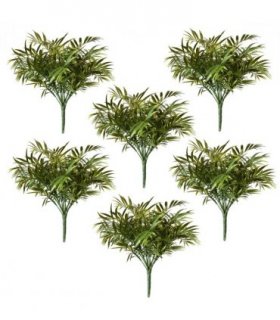 Pack of 6 x 40cm Fire Retardant Artificial Palm Tree Stem