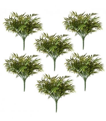Pack of 6 x 40cm Fire Retardant Artificial Palm Tree Stem