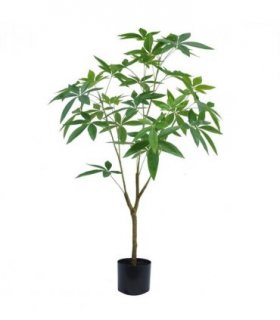 120cm Artificial Money Plant Pachira Realistic Faux Tree