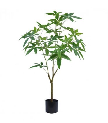 120cm Artificial Money Plant Pachira Realistic Faux Tree