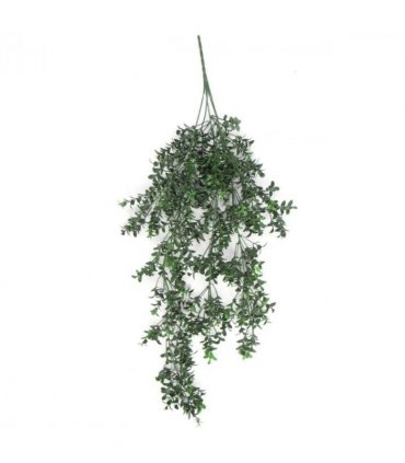 Pack of 6 x Hanging UV and Fire Resistant Artificial Small Leaf Plant 78cm