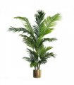 180cm Artificial Palm Tree Extra Large Gold Metal Planter