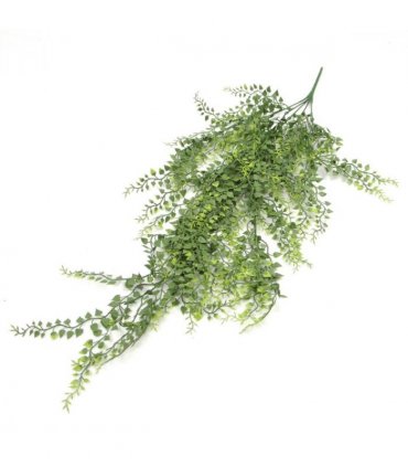 Pack of 6 x Hanging UV and Fire Resistant Artificial Trailing Button Fern Plant 82cm