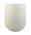 46cm x 40cm Mikos Extra Large Ridged Composite Planter - Stone Colour