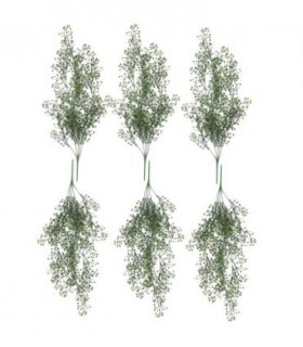Pack of 6 x Hanging UV and Fire Resistant Artificial String Pearl Plant 75cm