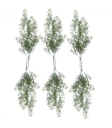 Pack of 6 x Hanging UV and Fire Resistant Artificial String Pearl Plant 75cm