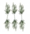 Pack of 6 x Hanging UV and Fire Resistant Artificial String Pearl Plant 75cm