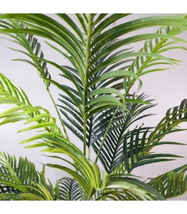 160cm Artificial Palm Tree with 15 Leaves in White Pot