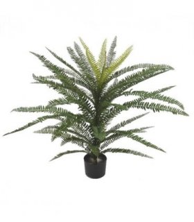 75cm Fire Retardant Plastic Boston Fern Plant with 49 Leaves