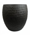43cm Inoke Embossed Large Grey Composite Planter Plant Pot